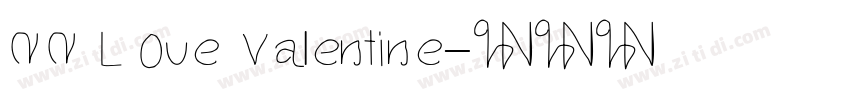 NN Love Valentine字体转换
